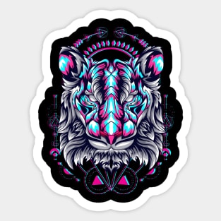 tiger mask Sticker